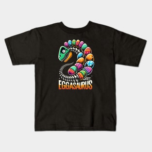 Kids Eggasaurus Easter Dinosaur Boys Kids Toddler T-Shirt Kids T-Shirt